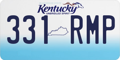 KY license plate 331RMP