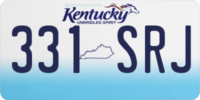 KY license plate 331SRJ