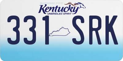 KY license plate 331SRK