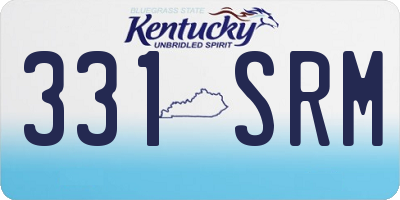 KY license plate 331SRM