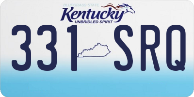 KY license plate 331SRQ