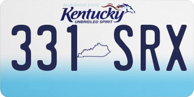 KY license plate 331SRX