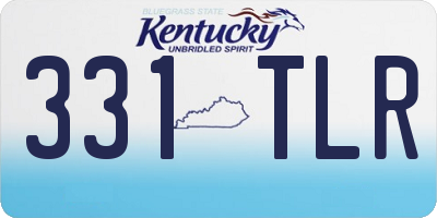 KY license plate 331TLR