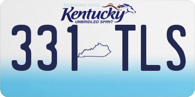 KY license plate 331TLS