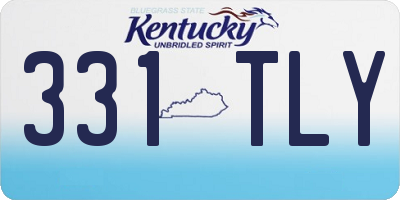 KY license plate 331TLY
