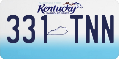 KY license plate 331TNN
