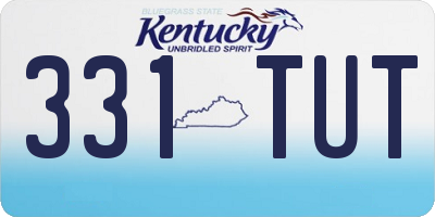 KY license plate 331TUT