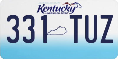 KY license plate 331TUZ