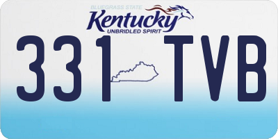 KY license plate 331TVB