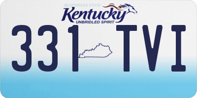 KY license plate 331TVI
