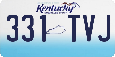 KY license plate 331TVJ