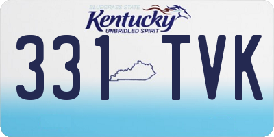 KY license plate 331TVK