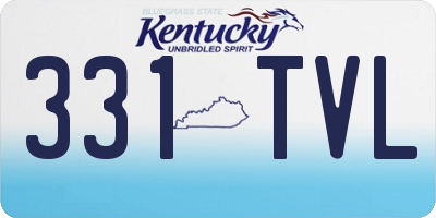 KY license plate 331TVL