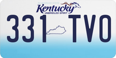 KY license plate 331TVO