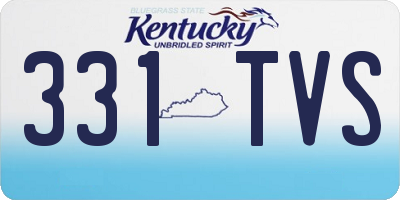 KY license plate 331TVS