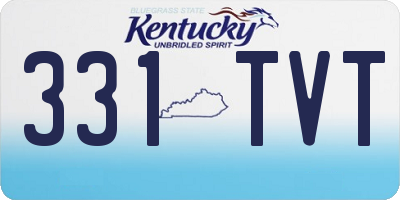 KY license plate 331TVT