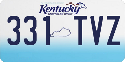 KY license plate 331TVZ