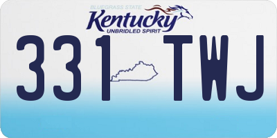 KY license plate 331TWJ