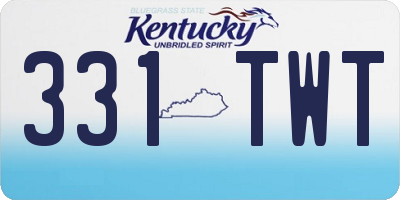 KY license plate 331TWT