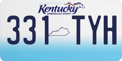 KY license plate 331TYH