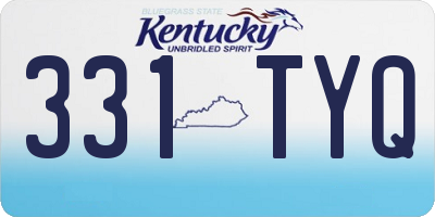 KY license plate 331TYQ