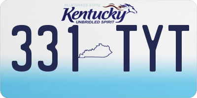 KY license plate 331TYT