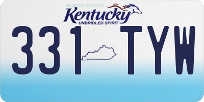 KY license plate 331TYW