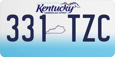 KY license plate 331TZC