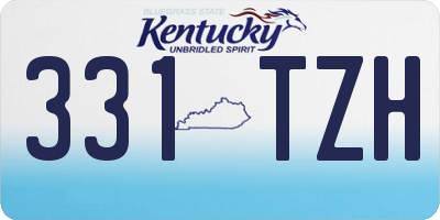 KY license plate 331TZH