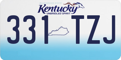 KY license plate 331TZJ