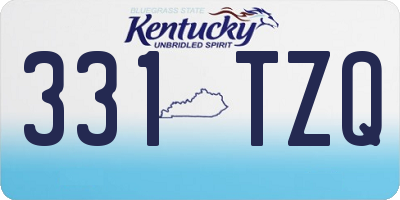 KY license plate 331TZQ
