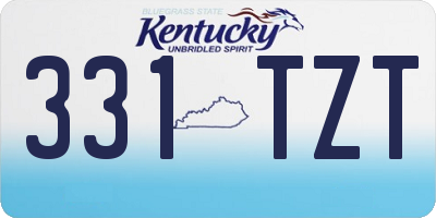 KY license plate 331TZT