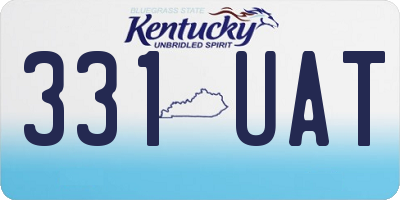 KY license plate 331UAT