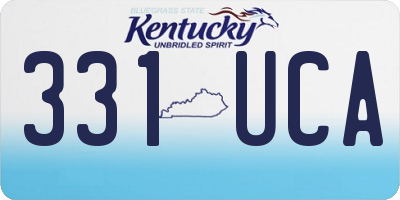 KY license plate 331UCA
