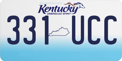 KY license plate 331UCC