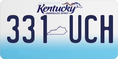 KY license plate 331UCH