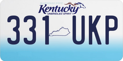 KY license plate 331UKP