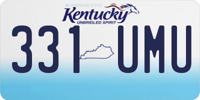 KY license plate 331UMU