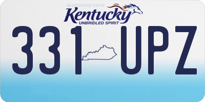 KY license plate 331UPZ