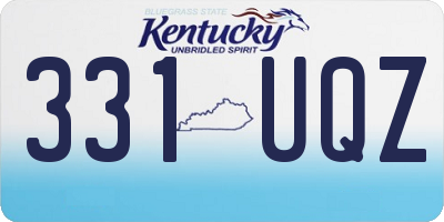 KY license plate 331UQZ