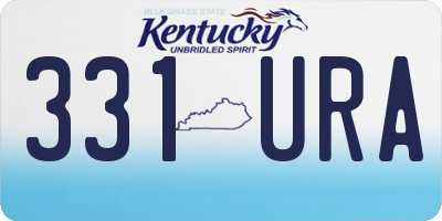 KY license plate 331URA
