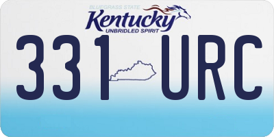 KY license plate 331URC