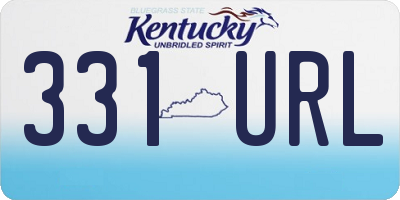 KY license plate 331URL