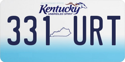 KY license plate 331URT