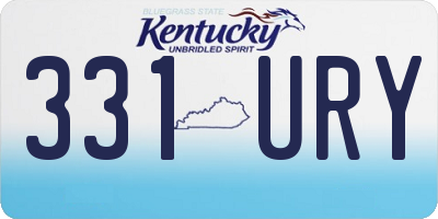 KY license plate 331URY