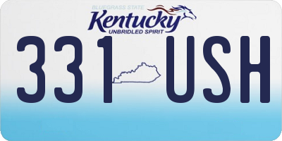 KY license plate 331USH