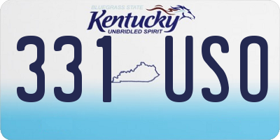 KY license plate 331USO