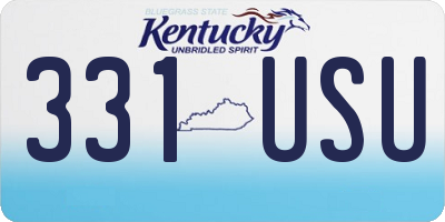 KY license plate 331USU