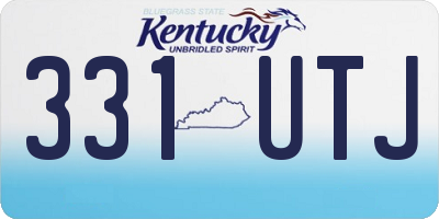 KY license plate 331UTJ