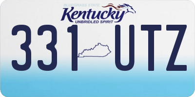 KY license plate 331UTZ